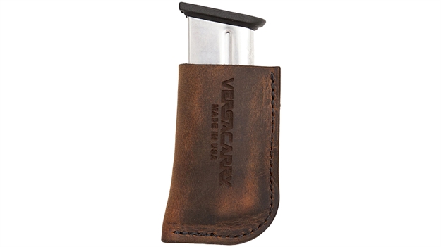 Picture of Versacarry Distressed Brown Leather Magazine Holster, Adj. Tension, Flexvent, Single Stack 72101