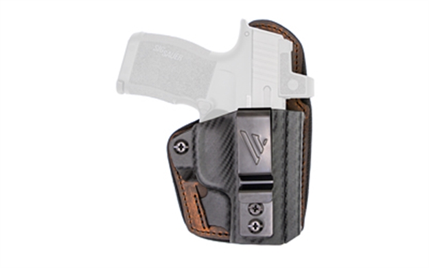 Picture of  Versacarry Cfc211365 Comfort Flex Custom Iwb Brown Polymer Belt Clip Fits Sig P365 Right Hand