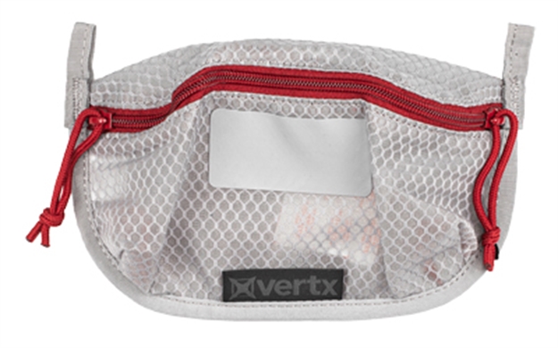 Picture of Vertx Vtx5195agyna Overflow Pouch 2 Pk, Small Size Made OF White Nylon With Mesh & Red Accents, Ykk Zipper & Durable Hook Back Panels 5" W X 5" H Dimensions F1 VTX5195 AGY NA 190449284908