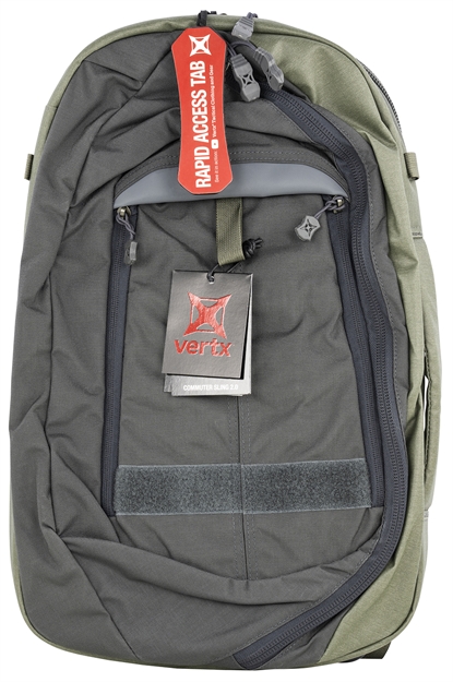 Picture of Vertx Vtx5011hod/Smg Commuter Sling 2.0  Backpack Nylon 20"H X 12.5"W X 6"D Heather Olive Drab/Smoke Gray