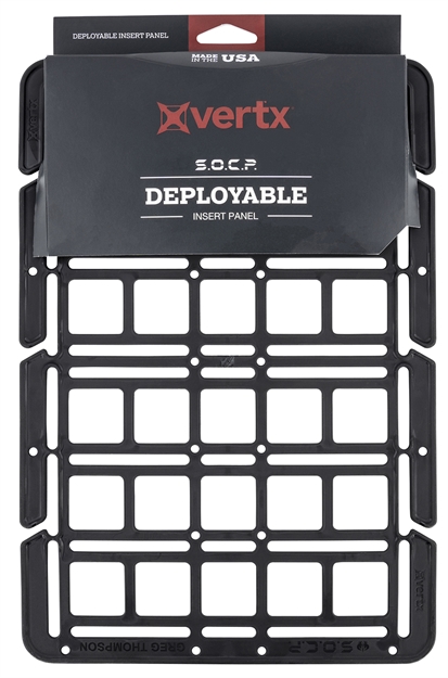 Picture of Vertx Vtx5190ibkna Socp Rigid Insert Panel Polymer 9.5" W X 14"L X .2" Thick Black