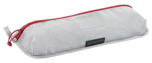 Picture of Vertx Vtx5205agyna Overflow Pouch 2 Pk, Large Size Made OF White Nylon With Mesh & Red Accents, Ykk Zipper & Durable Hook Back Panel 15.50" W X 5.20" H Dimensions F1 VTX5205 AGY NA