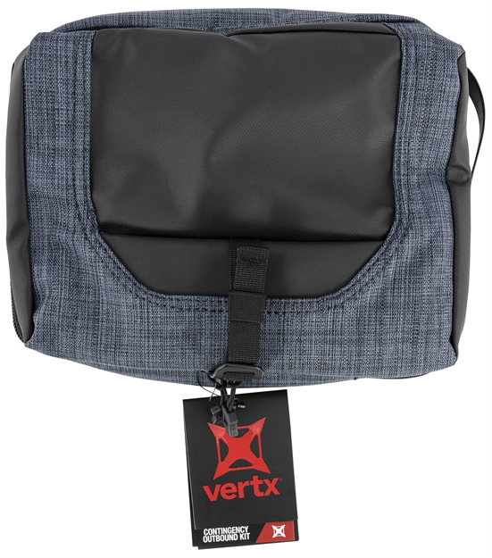 Picture of Vertx Vtx5250hnv/Gbkna Contingency Outbound Kit Deluxe Travel Bag Heather Navy/ Galaxy Black 600D Polyester