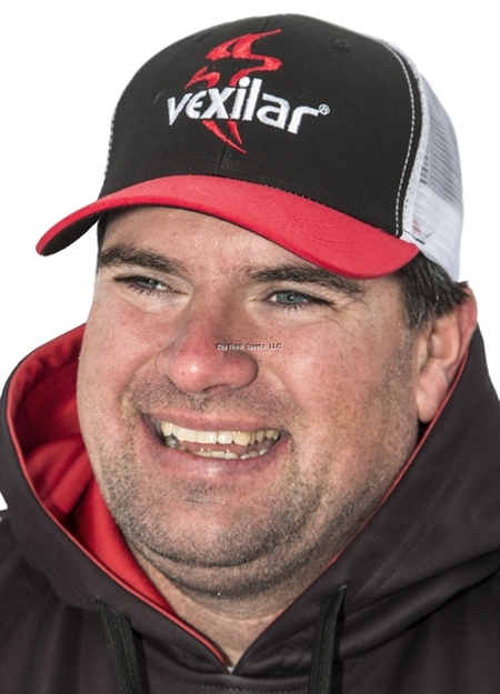 Picture of Vexilar Black W/Red Bill - White Mesh Back ("Truckers Cap")