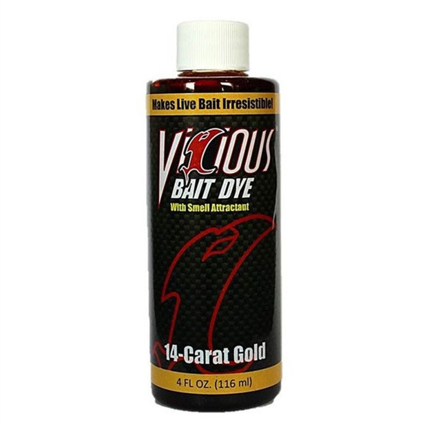 Picture of Vicious Fishing Line Live Bait Dye 4Oz 14K Gold
