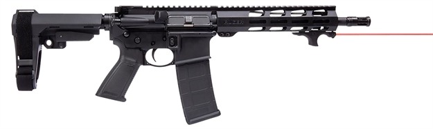 Picture of Viridian 912-0036 Hs1  Black Polymer Handstop With 5Mw Red Laser For M-Lok