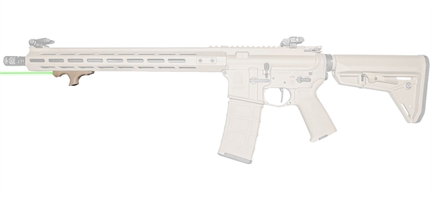 Picture of  Viridian 912-0060 Hs1 AR Hand Stop Green Laser With Picatinny Rail Adapter HS Series Flat Dark Earth 754003936247