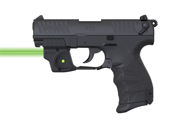 Picture of Viridian 9120097  E-Series Fits Walther P22 Green Laser Black Polymer Rail Mount Mount 912-0097 850060550263
