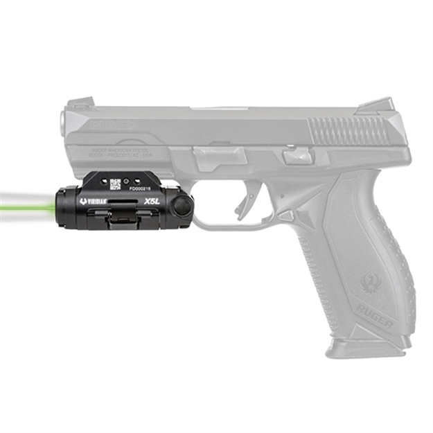 Picture of Viridian 9300015 X5l Gen 3 Promo Green Laser With Tactical Light Universal W/Accessory Rail 500 Lumens Black
