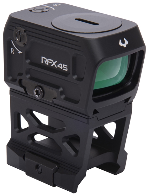 Picture of Viridian 9810060 Rfx45  Black Anodized 1 X 24 MM X 15.5 MM 5 Moa Green Dot Acro/Picatinny High 1/3 Cowitness Mount 981-0060 754003936810