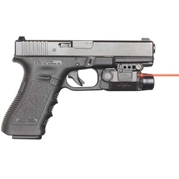 Picture of Viridian X5l X Series Tactical Light, Blk, Automatic Activation, Red Laser, Fits Full Sized Pistol