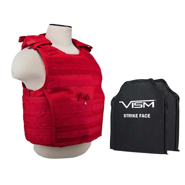 Picture of Vism Exp Plate Carrier W 2 10X12in 3A Panels-Red Med-2Xl BSCVPCVX2963R-A