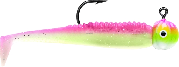 Picture of Vmc Boot Tail Jig 1/32 OZ Pink Chartreuse Glow