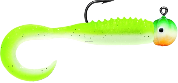 Picture of Vmc Curl Tail Jig 1/32 OZ Green Orange Glow