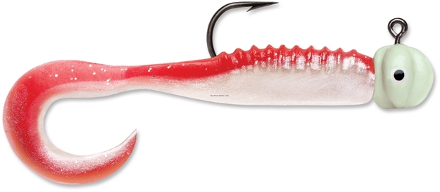 Picture of Vmc Curl Tail Jig, 1/32 Oz, Red Pearl Glow