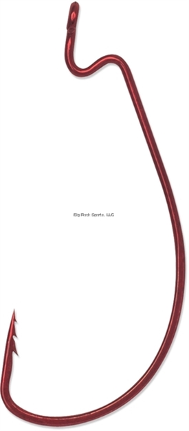 Picture of Vmc Fastgrip Wide Gap Worm Hook, 13Pk #2/0 Tin Red