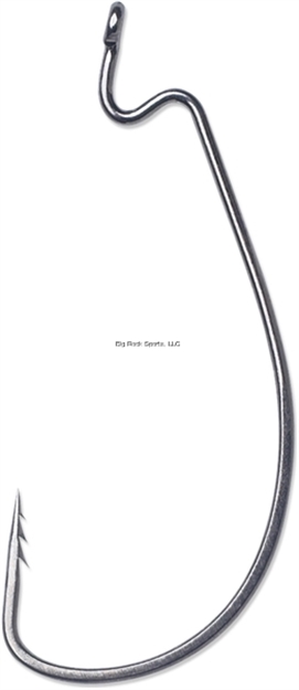 Picture of Vmc Fastgrip Wide Gap Worm Hook, 15Pk #1/0 Black Nickel