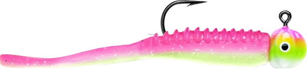 Picture of Vmc Flap Tail Jig, 1/50 Oz, #8 Hook, Pink Chartreuse Glow