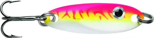Picture of Vmc Flash Champ Spoon, 1/16 Oz, 1", #12 Hook, Glow Pink Fire UV