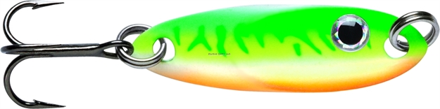 Picture of Vmc Flash Champ Spoon, 1/16 Oz,1", #12 Hook, Glow Green Fire UV
