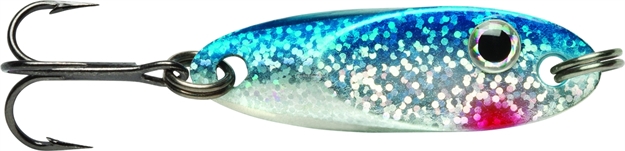 Picture of Vmc Flash Champ Spoon, 1/8 Oz, 1-1/2", #10 Hook, 1-1/4", #10 Hook, Glow Blue Shiner