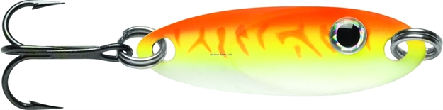 Picture of Vmc Flash Champ Spoon, 1/8 Oz, 1-1/2", #10 Hook, 1-1/4", #10 Hook, Glow Orange Fire UV