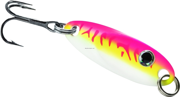 Picture of Vmc Flash Champ Spoon, 1/8 Oz, 1-1/2", #10 Hook, 1-1/4", #10 Hook, Glow Pink Fire UV