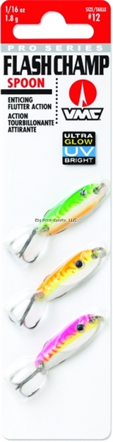 Picture of Vmc Flash Champ Spoon Kit, 1/16 Oz, 1", #12 Hook, Glow UV