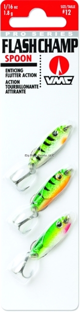 Picture of Vmc Flash Champ Spoon Kit, 1/16 Oz, 1", #12 Hook, Live