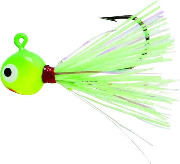 Picture of Vmc Hot Skirt Glow Jig 1/16Oz Chartreuse Lime Green 2Pk