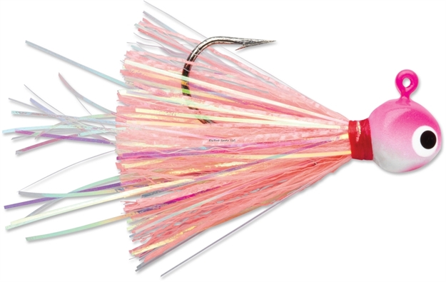 Picture of Vmc Hot Skirt Glow Jig 1/16Oz Pink Pearl 2Pk