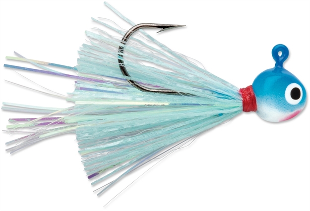 Picture of Vmc Hot Skirt Glow Jig 1/32Oz Blue White 2Pk