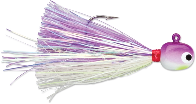 Picture of Vmc Hot Skirt Glow Jig 1/8  Purple Albino