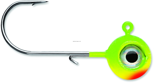 Picture of Vmc Neon Moon Eye Jig, 1/16 Oz, #4 Hook, Chartreuse Lime Green,2 PK