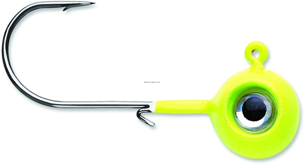 Picture of Vmc Neon Moon Eye Jig, 1/16 Oz, #4 Hook, Chartreuse,2 PK