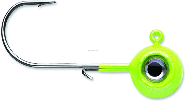 Picture of Vmc Neon Moon Eye Jig, 1/16 Oz, #4 Hook, Glow Chartreuse,2 PK