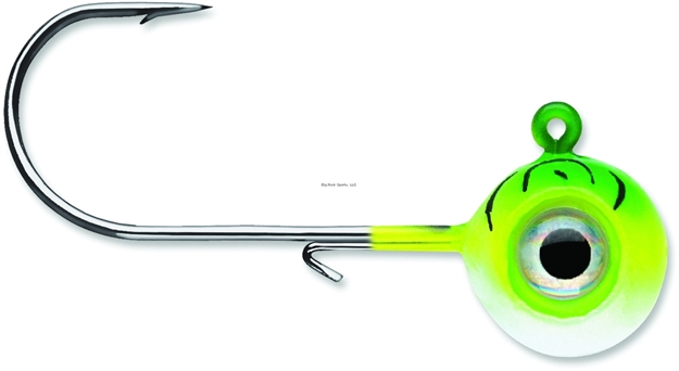 Picture of Vmc Neon Moon Eye Jig, 1/16 Oz, #4 Hook, Green Fire Uv,2 PK