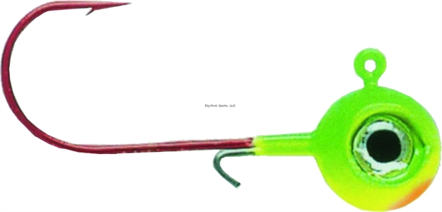 Picture of Vmc Neon Moon Eye Jig, 1/4 Oz, 2/0 Hook, Chartreuse Lime Green,4 PK