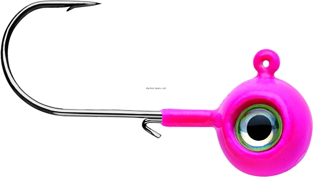 Picture of Vmc Neon Moon Eye Jig, 1/4 Oz, 2/0 Hook, Glow Pink,4 PK