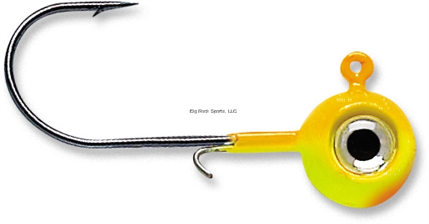 Picture of Vmc Neon Moon Eye Jig, 1/8 Oz, 1/0 Hook, Chartreuse Orange,4 PK