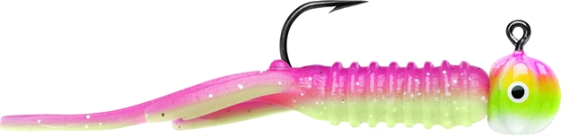 Picture of Vmc Nymph Jig, 1/32 Oz, #6 Hook, Pink Chartreuse Glow,2 Piece