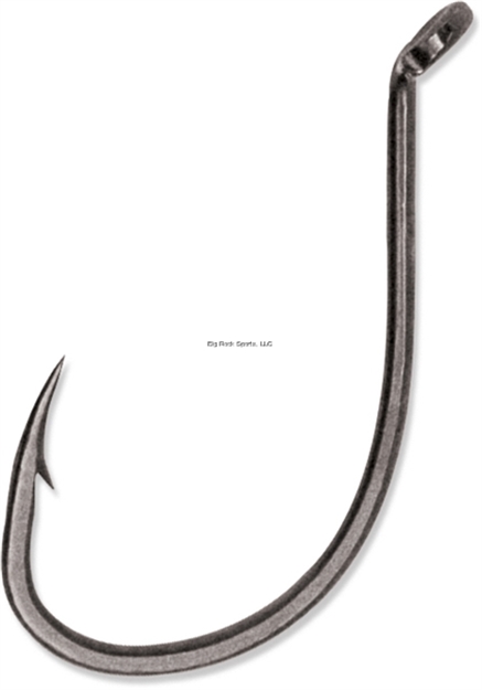 Picture of Vmc Octopus Live Bait Hook, Size 2/0, Needle Point, Standard Wire, Offset, UP Eye, Coastal Black, 25 Per Pack