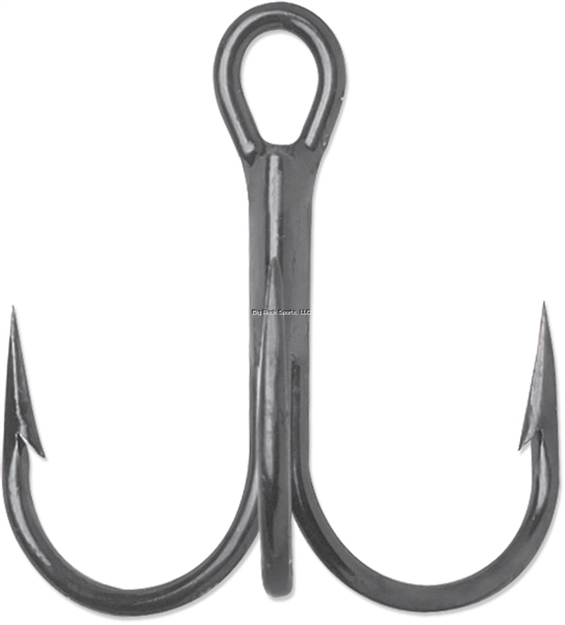 Picture of Vmc Round Bend Treble Short Shank Hooks, SZ 5, Black Nickel, 1X Strong