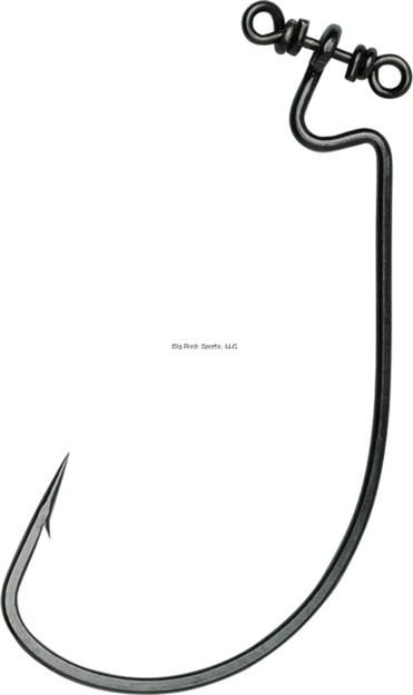 Picture of Vmc Spinshot Hook, Size 2/0, Wide Gap, Offset, Black Nickel, 4 Per Pack