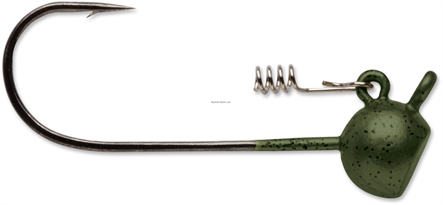 Picture of Vmc Stand UP Shaky Head Jig, 1/8 Oz, #3/0 Hook, Green Pumpkin, 4Pk