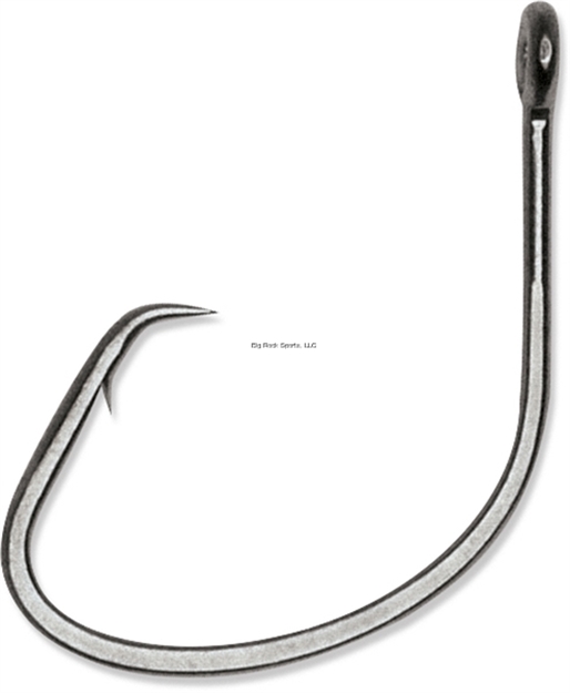 Picture of Vmc Sureset Circle Hook, Size 5/0, Needle Point, Heavy Wire, Offset, Ringed Eye, Coastal Black, 7 Per Pack