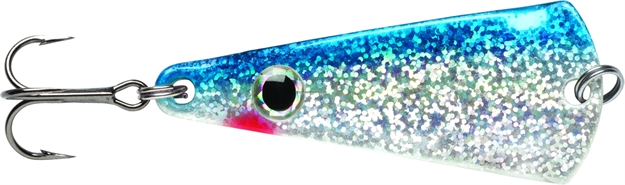 Picture of Vmc Tingler Spoon, 3/16 Oz, 2", #8 Hook, Glow Blue Shiner