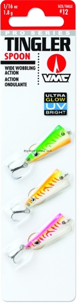 Picture of Vmc Tingler Spoon Kit, 1/16 Oz, 1", #12 Hook, Glow UV