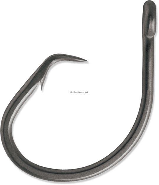 Picture of Vmc Tournament Circle Hook With Cone Cut Point, Size 18/0, Forged, Heavy Wire, Ringed Eye, Coastal Black, 10 Per Pack