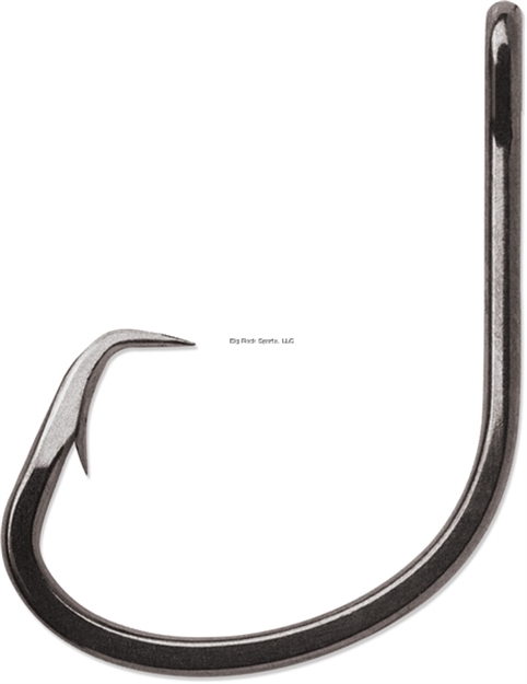 Picture of Vmc Tournament Circle Hook With Cone Cut Point, Size 4/0, Forged, Heavy Wire, Ringed Eye, Coastal Black, 7 Per Pack